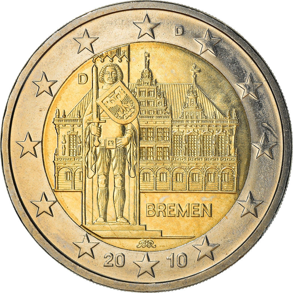 GERMANIA - REPUBBLICA FEDERALE, 2 Euro, 2010, Munich, bremen, SPL+