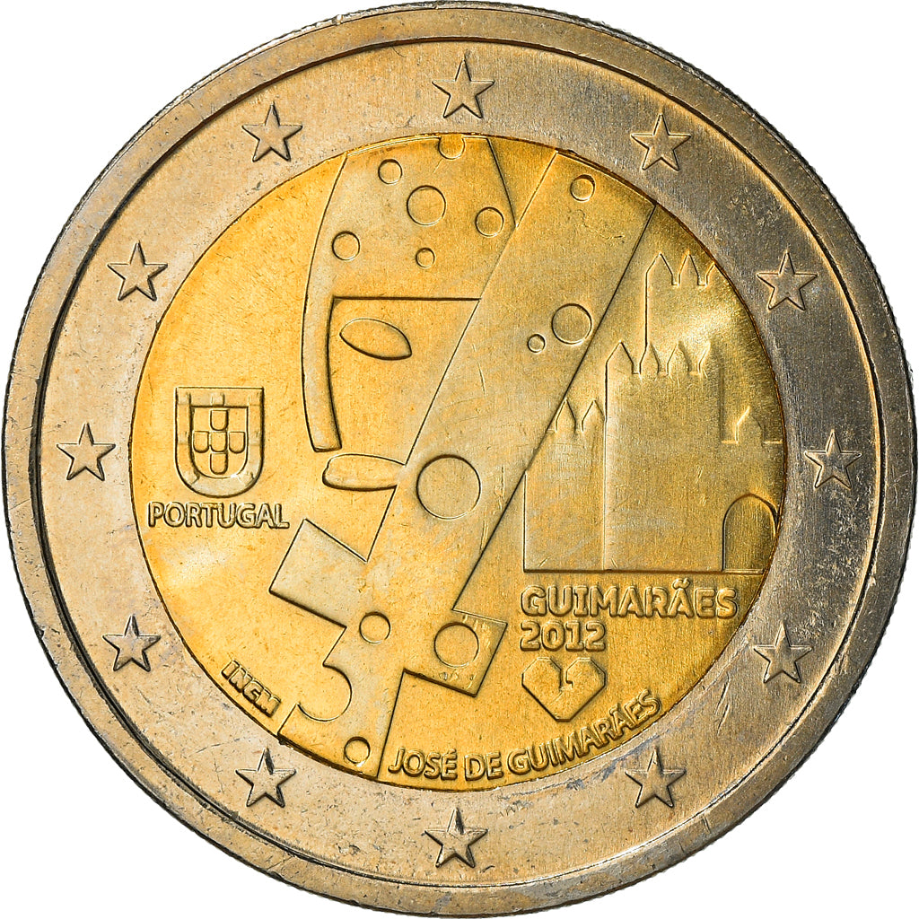Portugal, 2 Euro, Guimar, 2012, Lisbon, UNZ+, Bi-Metallic, KM:813