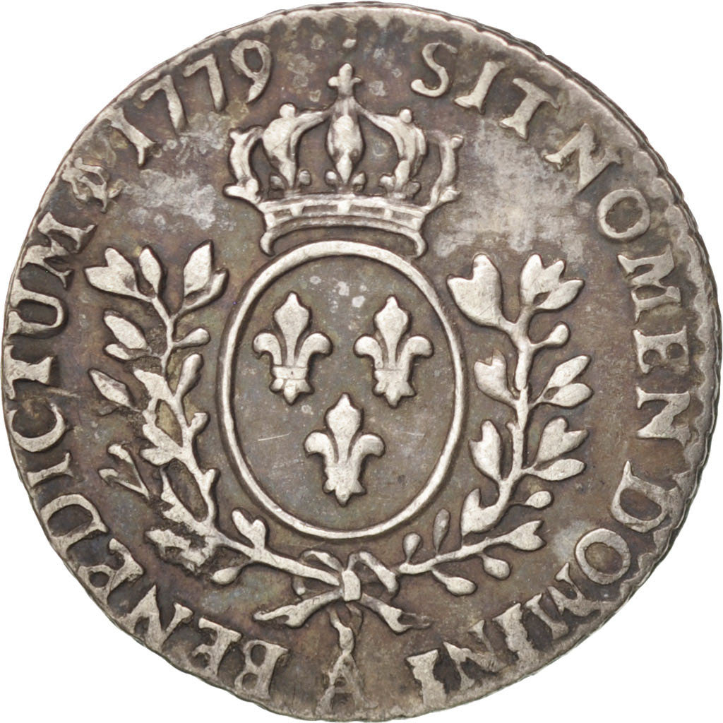 Coin, France, Louis XV, 1/20 Écu à la vieille tête (6 sols), 6 Sols, 1/20