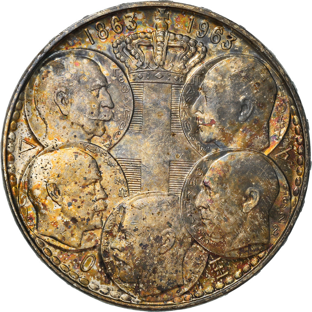 Moneta, Grecia, Paul I, 30 Drachmai, 1963, SPL-, Argento, KM:86