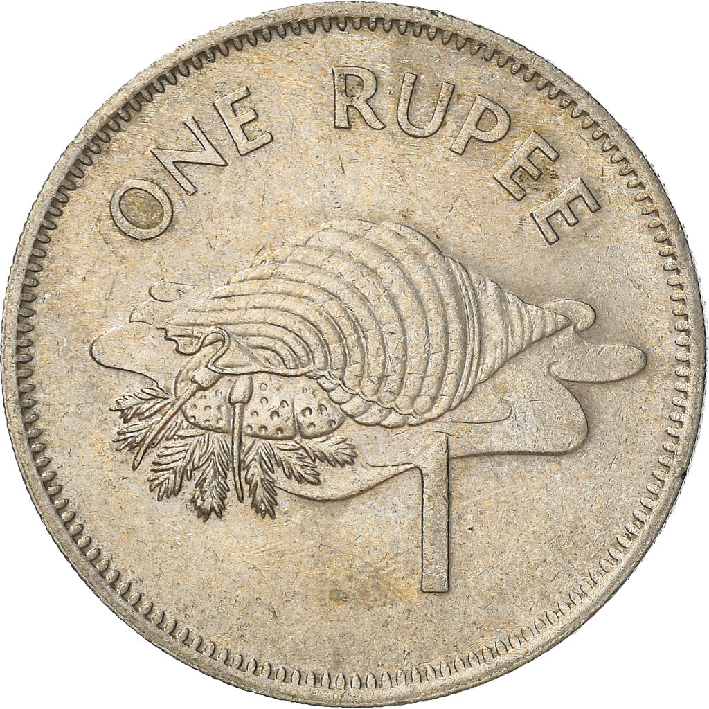 Coin, Seychelles, Rupee, 1982, British Royal Mint, VF(20-25), Copper-nickel