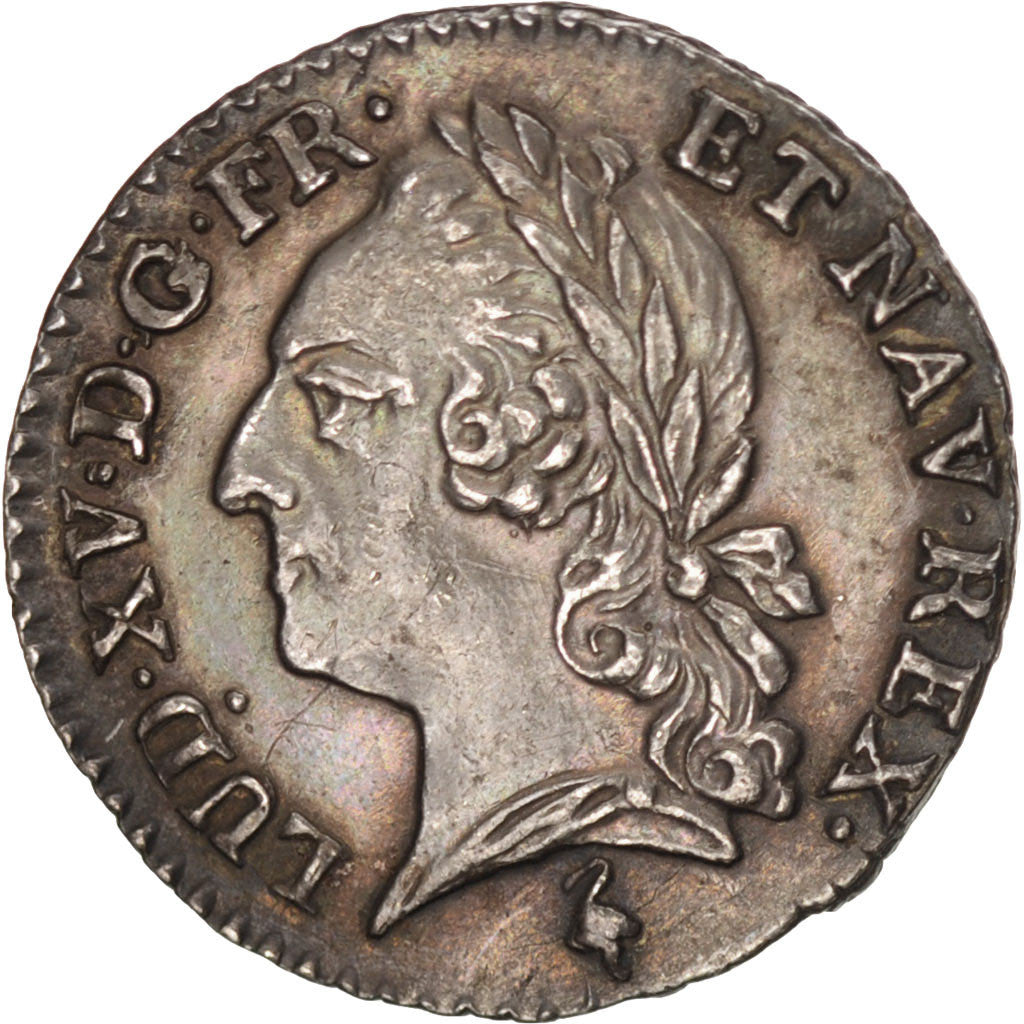 Francia, Louis XV, 1/20 Écu à la vieille tête (6 sols), 6 Sols, 1/20 ECU,...