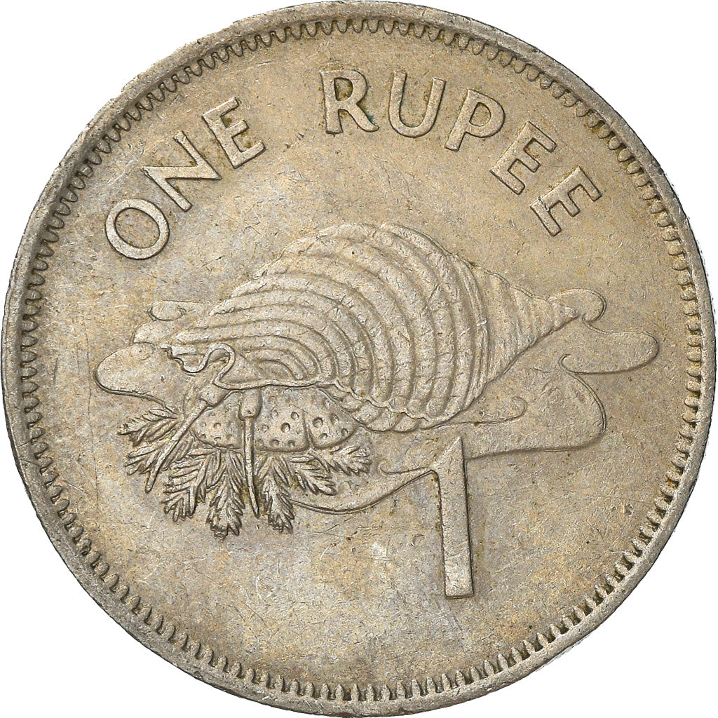 Coin, Seychelles, Rupee, 1982, British Royal Mint, VF(30-35), Copper-nickel