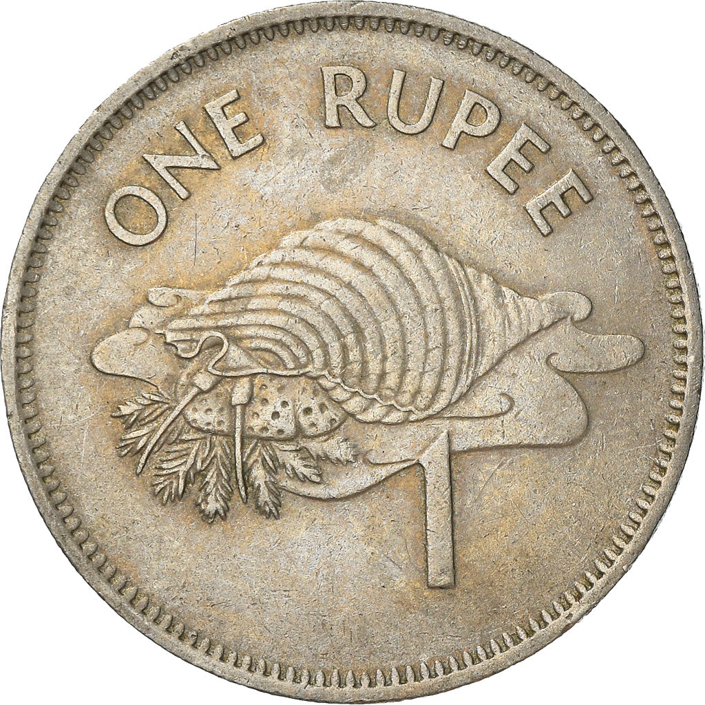 Coin, Seychelles, Rupee, 1982, British Royal Mint, EF(40-45), Copper-nickel