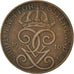 Moneta, Svezia, Gustaf V, 2 Öre, 1910, MB, Bronzo, KM:778