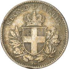 Coin, Italy, Vittorio Emanuele III, 20 Centesimi, 1918, Rome, VF(20-25)