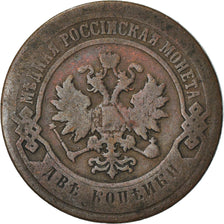 Münze, Russland, Nicholas II, 2 Kopeks, 1900, Saint-Petersburg, SGE+, Kupfer