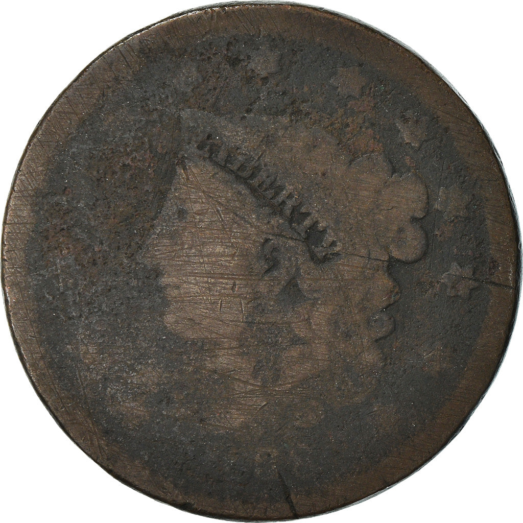 Moneta, Stati Uniti, Coronet Cent, Cent, 1838, U.S. Mint, Philadelphia, M+