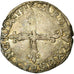 Monnaie, France, 1/4 Ecu, 1591, Nantes, TTB, Argent, Sombart:4670
