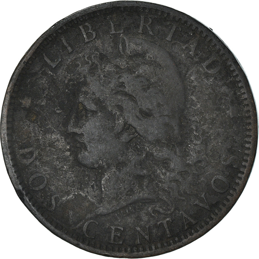 Coin, Argentina, 2 Centavos, 1885, VG(8-10), Bronze, KM:33