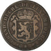 Munten, Luxemburg, William III, 10 Centimes, 1855, Paris, FR, Bronze, KM:23.2