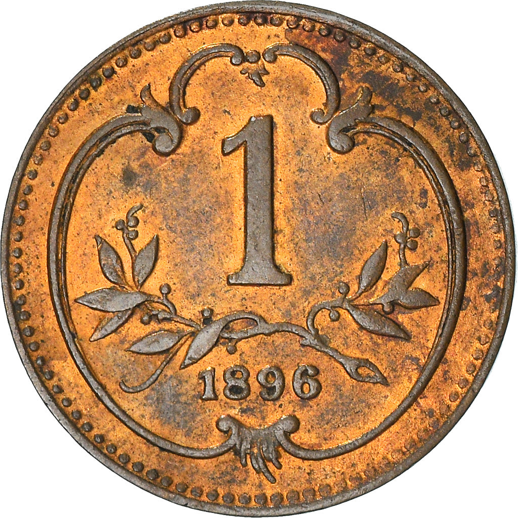 Münze, Österreich, Franz Joseph I, Heller, 1896, VZ, Bronze, KM:2800