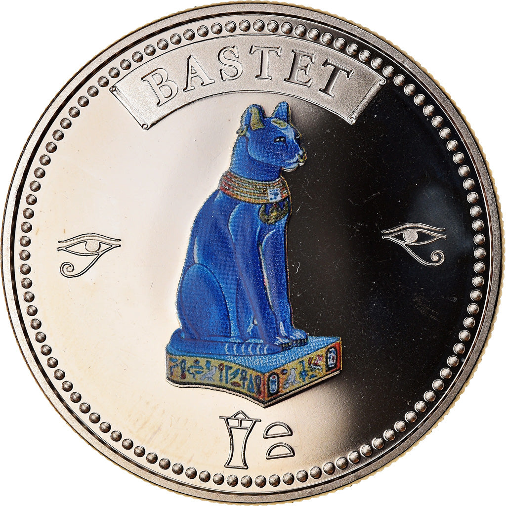 Egypt, Medal, Trésors d'Egypte, Bastet, MS(65-70), Copper-nickel