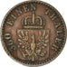 Münze, Deutsch Staaten, PRUSSIA, Wilhelm I, Pfennig, 1867, S+, Kupfer, KM:480
