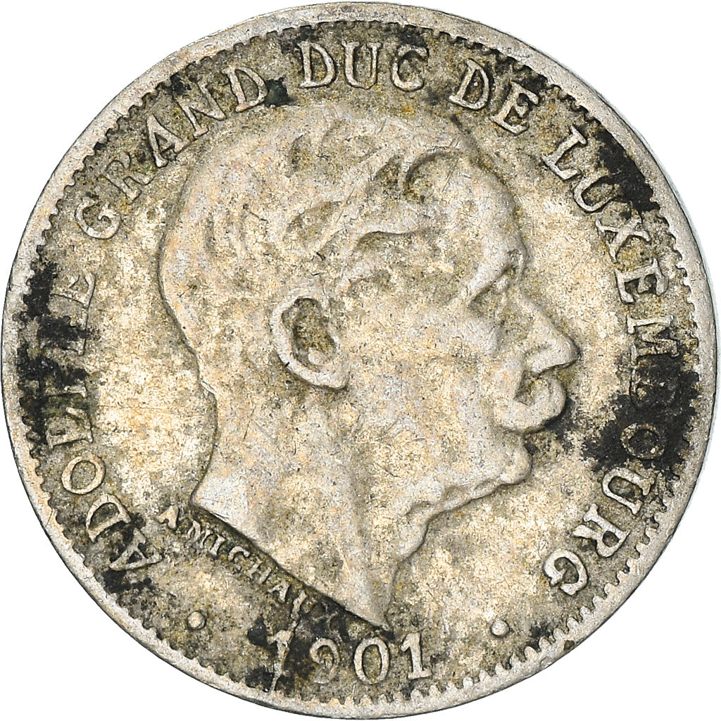 Coin, Luxembourg, Adolphe, 5 Centimes, 1901, F(12-15), Copper-nickel, KM:24