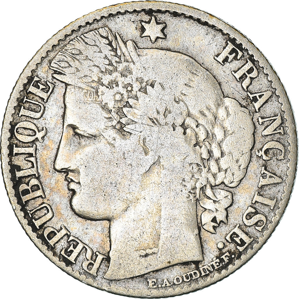 Moeda, França, Cérès, 50 Centimes, 1895, Paris, VF(20-25), Prata, KM:834.1