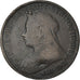 Coin, Great Britain, Victoria, 1/2 Penny, 1897, F(12-15), Bronze, KM:789