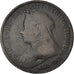Moneta, Wielka Brytania, Victoria, 1/2 Penny, 1897, F(12-15), Bronze, KM:789