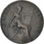 Moneda, Gran Bretaña, Victoria, 1/2 Penny, 1897, BC, Bronce, KM:789