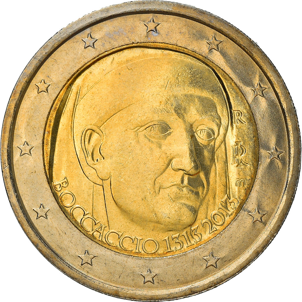 Włochy, 2 Euro, 2013, Rome, MS(64), Bimetaliczny