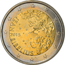 Finland, 2 Euro, Jean Sibelius, 2015, Vantaa, MS(64), Bi-Metallic, KM:New