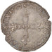 Moneda, Francia, 1/4 Ecu, 1597, Nantes, MBC+, Plata, Sombart:4670