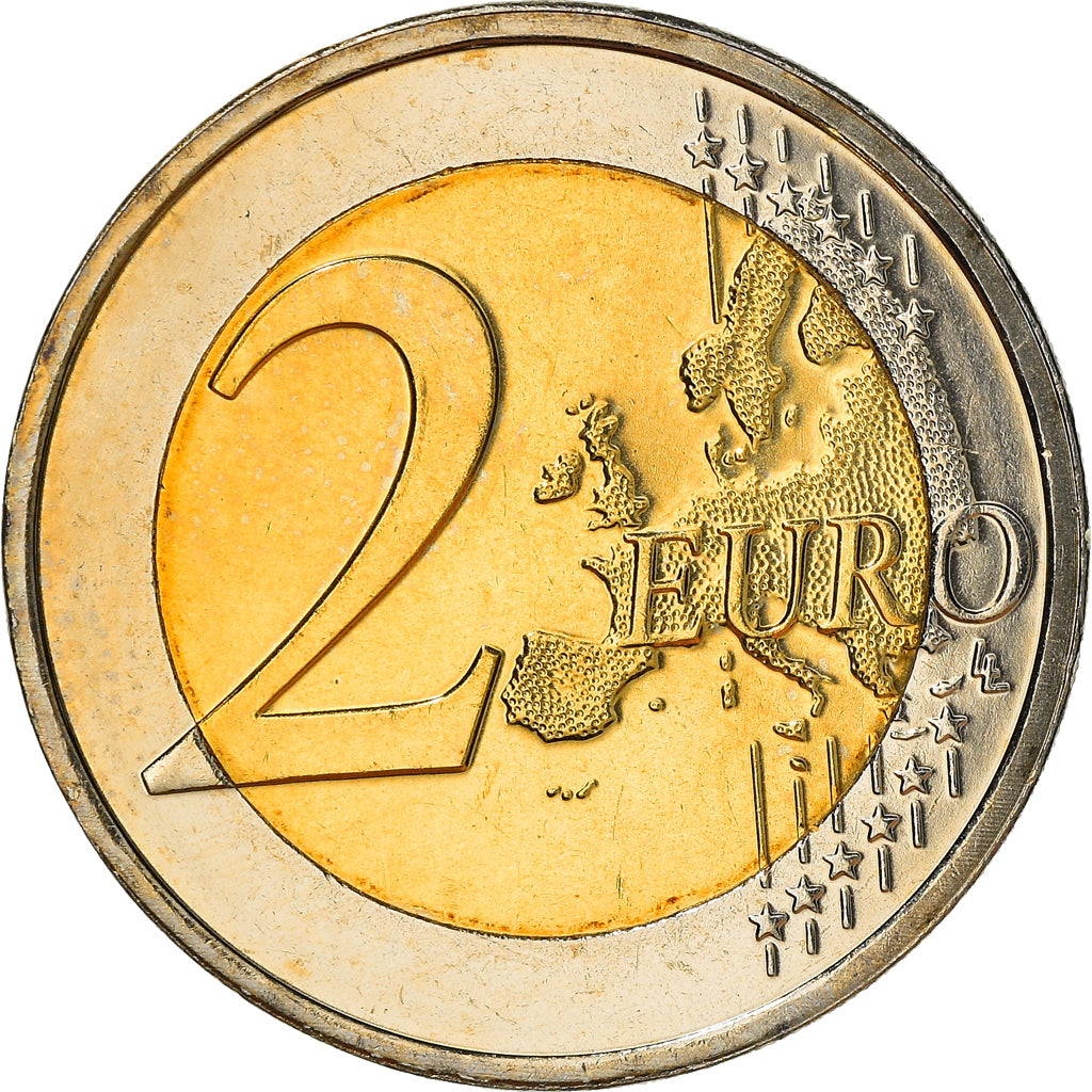 Malta, 2 Euro, 50 ans de l'indépendance, 2014, Paris, MS(63), Bi-Metallic
