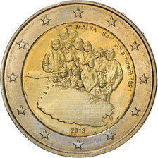 Malta, 2 Euro, Self-Government 1921, 2013, Paris, MS(63), Bi-Metallic