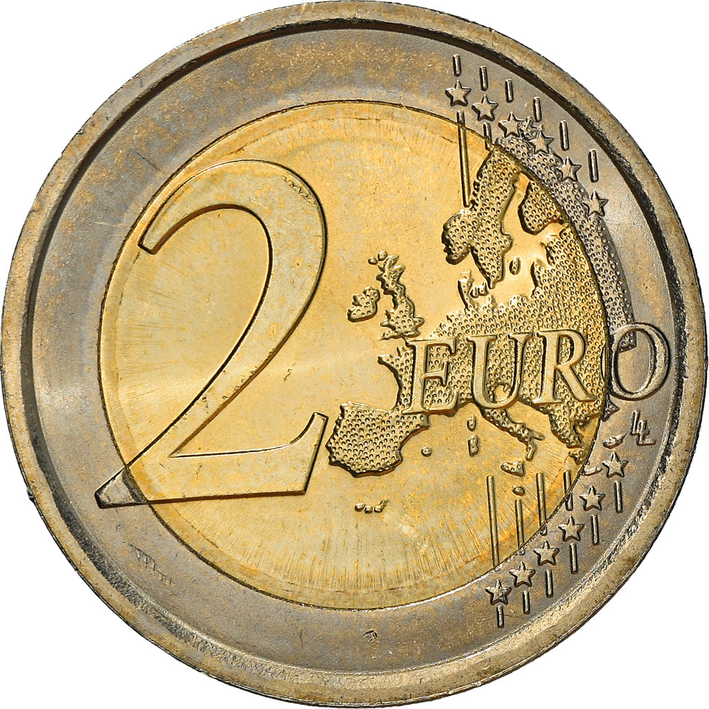 Italie, 2 Euro, Leonardo Da Vinci, 2019, SUP+, Bi-Metallic, KM:New