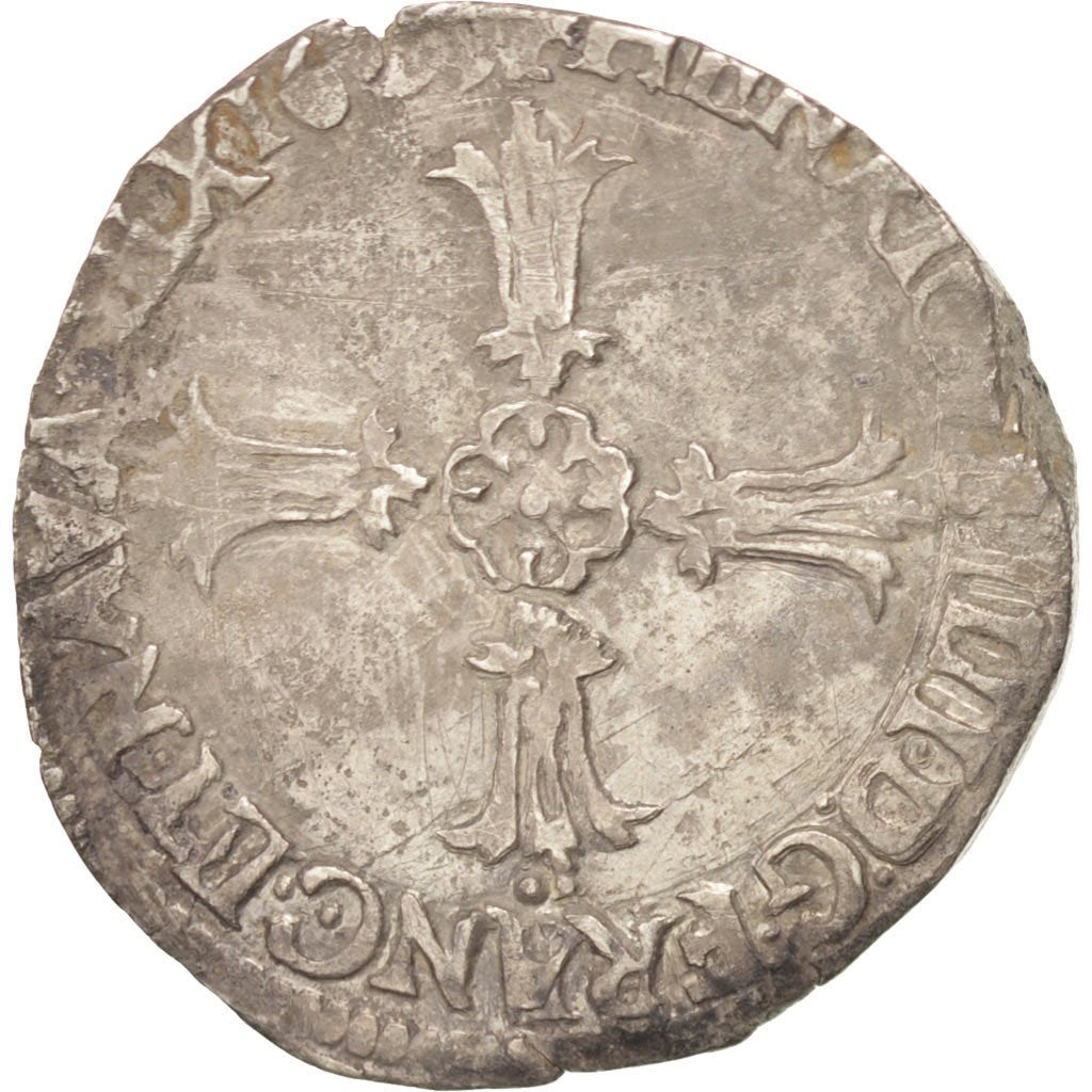 FRANCE, 1/4 Ecu, 1603, Nantes, EF(40-45), Silver, Sombart #4686, 9.30