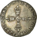 Moneta, Francia, 1/8 Ecu, 1587, Paris, BB, Argento, Sombart:4664