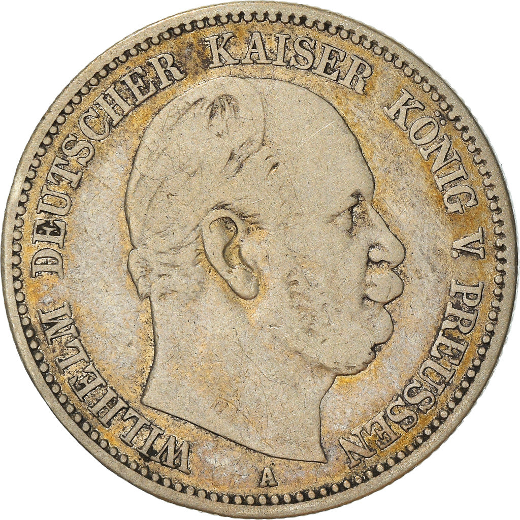 Coin, German States, PRUSSIA, Wilhelm I, 2 Mark, 1877, Berlin, VF(30-35)