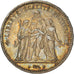 Moeda, França, Hercule, 5 Francs, 1873, Paris, EF(40-45), Prata, KM:820.1