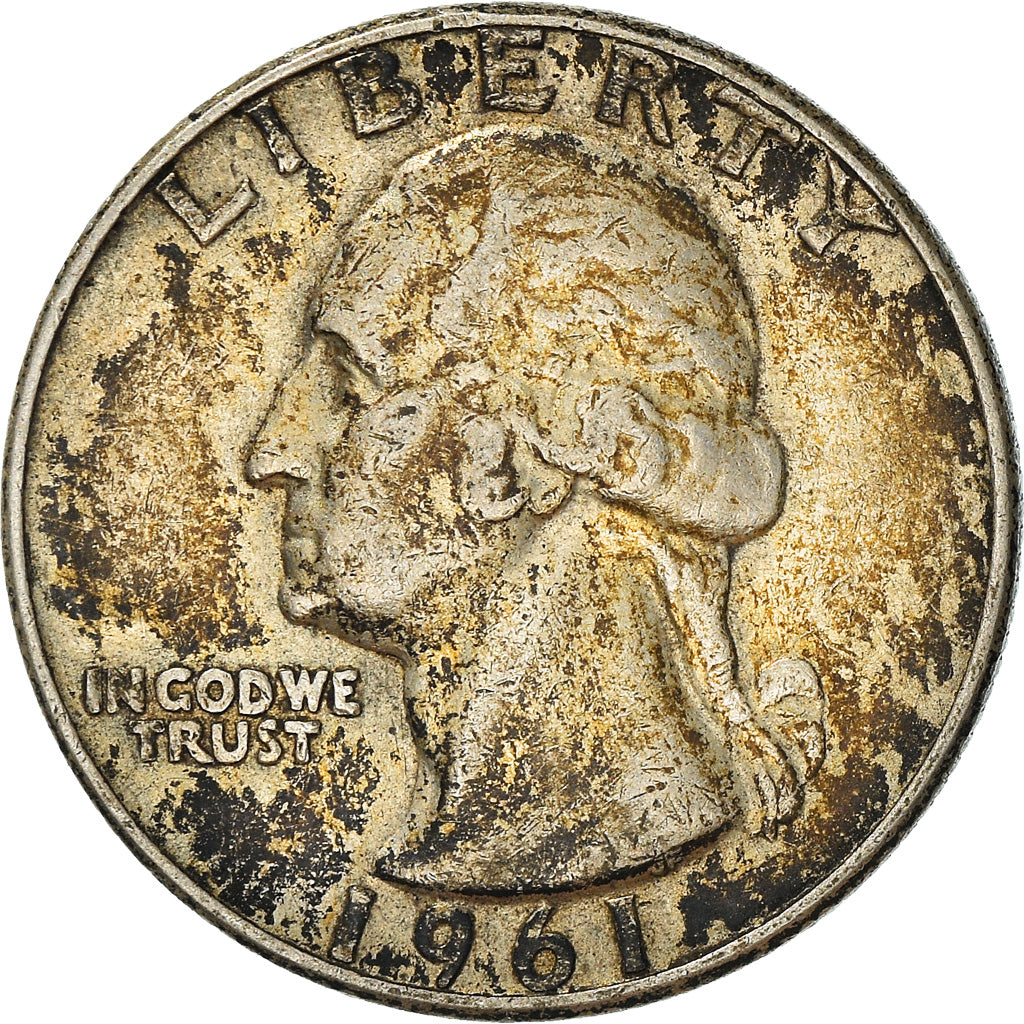Münze, Vereinigte Staaten, Washington Quarter, Quarter, 1961, U.S. Mint