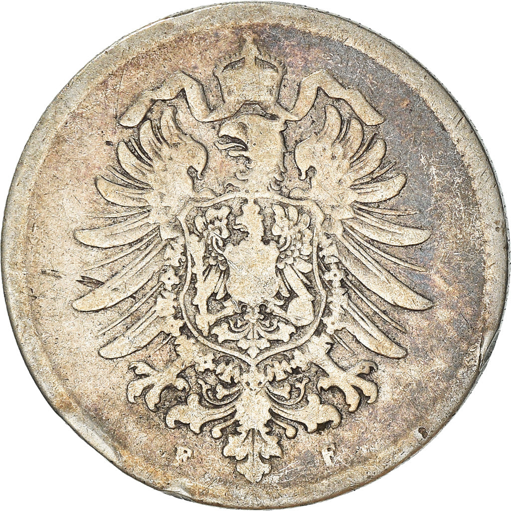 Moeda, ALEMANHA - IMPÉRIO, Wilhelm I, Mark, 1876, Stuttgart, VF(20-25), Prata