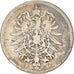 Moneta, GERMANIA - IMPERO, Wilhelm I, Mark, 1876, Stuttgart, MB, Argento, KM:7