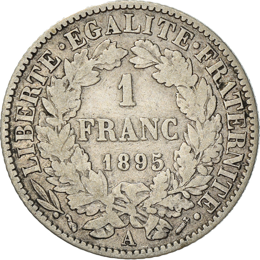 Münze, Frankreich, Cérès, Franc, 1895, Paris, S, Silber, KM:822.1