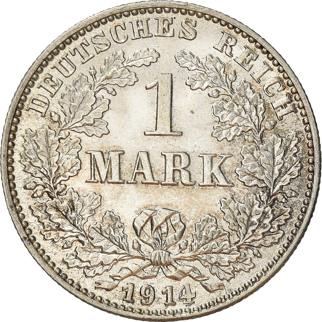 Moneta, GERMANIA - IMPERO, Wilhelm II, Mark, 1914, Karlsruhe, SPL, Argento