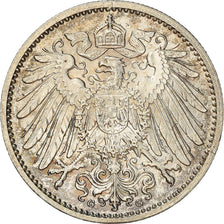 Moneda, ALEMANIA - IMPERIO, Wilhelm II, Mark, 1914, Karlsruhe, EBC+, Plata