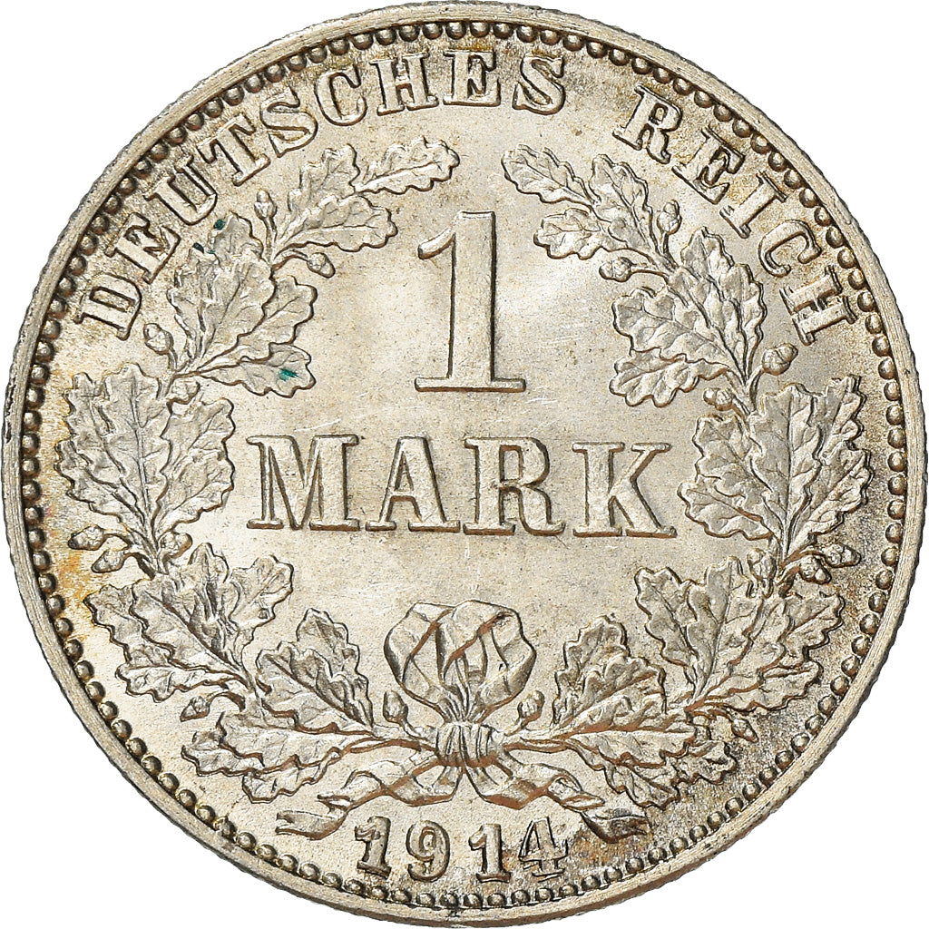 Moneta, GERMANIA - IMPERO, Wilhelm II, Mark, 1914, Karlsruhe, SPL, Argento