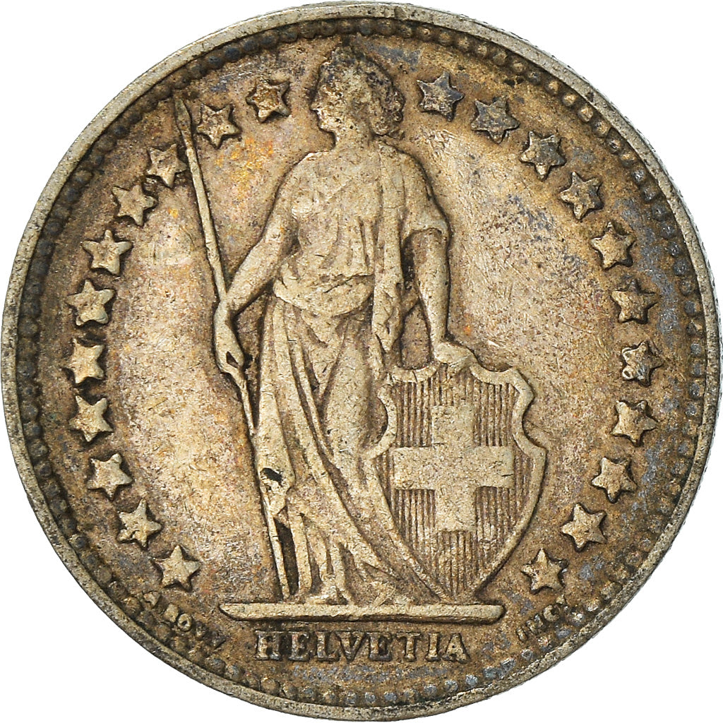 Münze, Schweiz, 1/2 Franc, 1916, Bern, SS, Silber, KM:23
