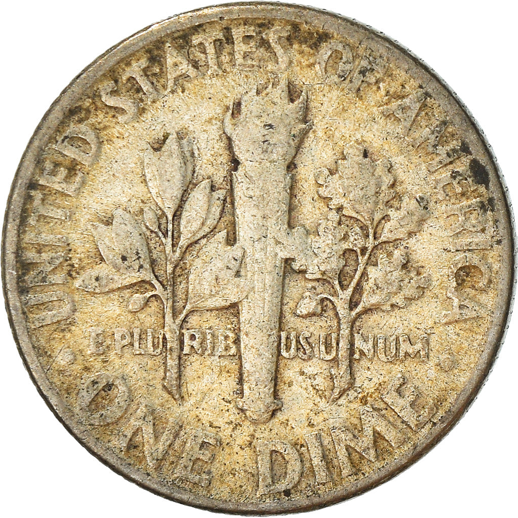 Monnaie, États-Unis, Roosevelt Dime, Dime, 1951, U.S. Mint, Philadelphie, TB+