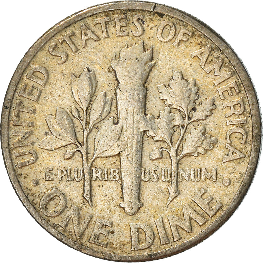 Coin, United States, Roosevelt Dime, Dime, 1958, U.S. Mint, Philadelphia