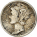 Moneda, Estados Unidos, Mercury Dime, Dime, 1937, U.S. Mint, Philadelphia, BC