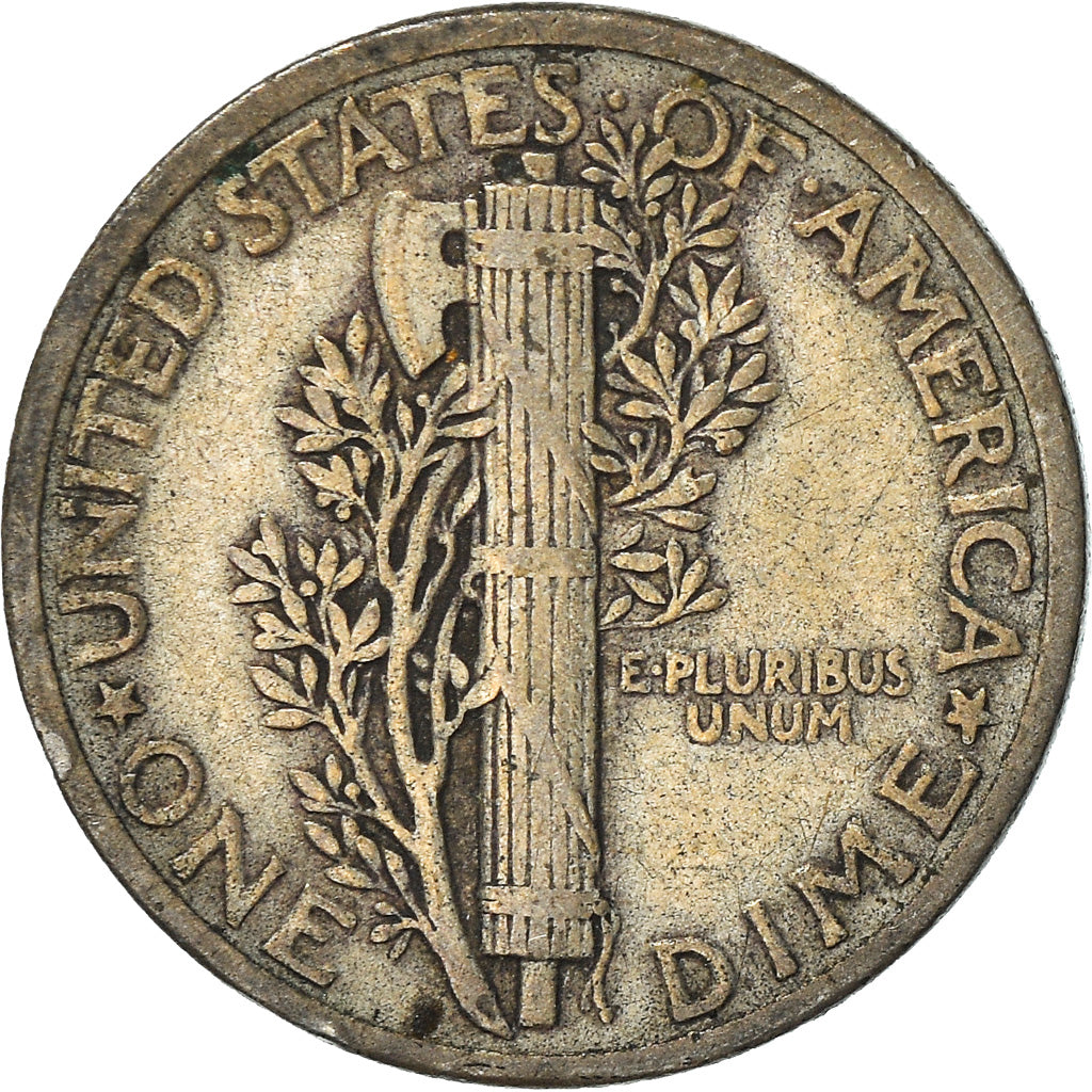 Moneta, Stati Uniti, Mercury Dime, Dime, 1942, U.S. Mint, Philadelphia, MB