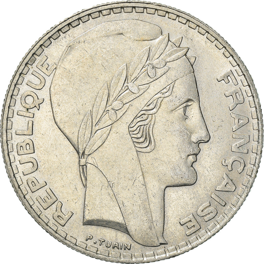 Moneta, Francia, Turin, 20 Francs, 1938, Paris, BB, Argento, KM:879, Gadoury:852