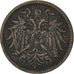 Münze, Österreich, Franz Joseph I, 2 Heller, 1910, S+, Bronze, KM:2801