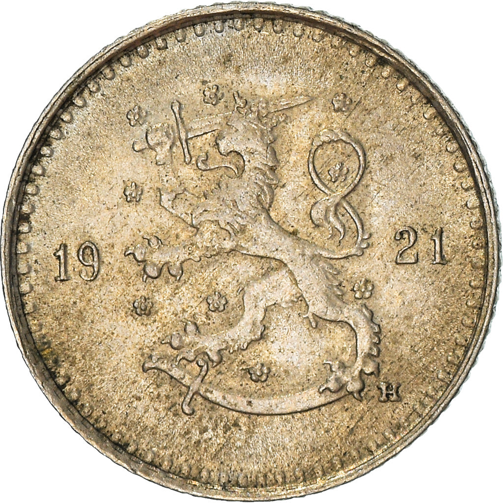 Coin, Finland, 25 Penniä, 1921, AU(50-53), Copper-nickel, KM:25