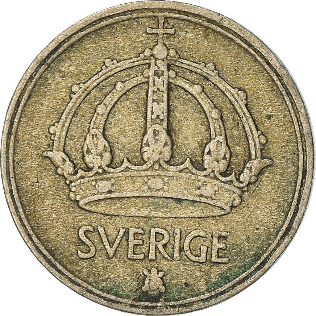 Coin, Sweden, Gustaf V, 10 Öre, 1949, VF(30-35), Silver, KM:813