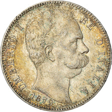 Moneta, Italia, Umberto I, 5 Lire, 1879, Rome, BB+, Argento, KM:20